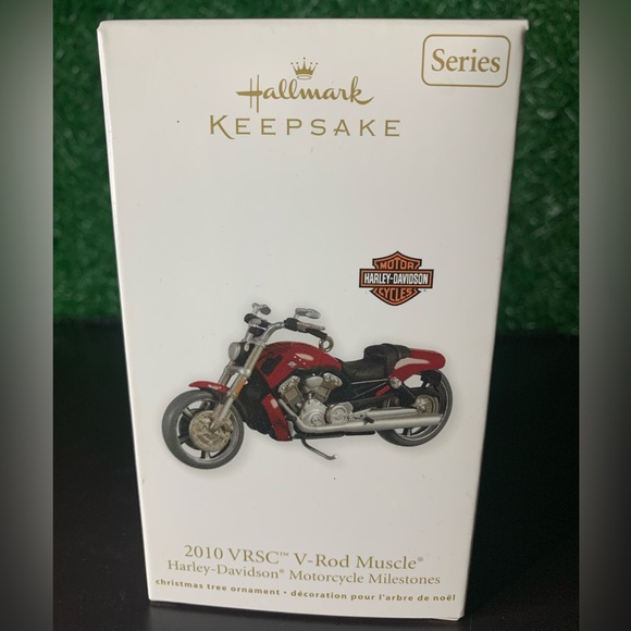 Harley-Davidson Other - Harley-Davidson Hallmark Keepsake Ornament 2010 VRSC V ROD Muscle Motorcycle